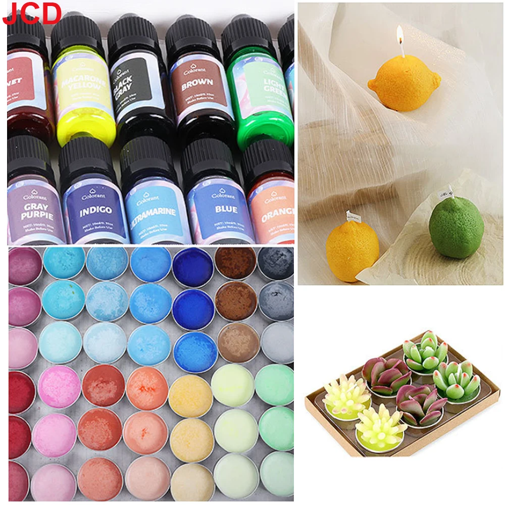 Vibrant Liquid Candle Dye - 18 Color Set for Aromatherapy Candles, Soy Wax, and DIY Projects - Safe & Natural