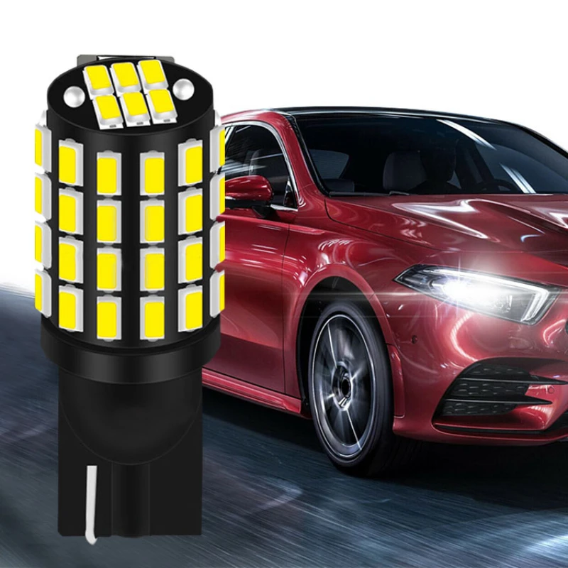 

2x Led T10 W5W LED Canbus Bulb 168 194 3014 SMD Wedge Parking Light License Plate Light Clearance Lights Reading Lamps White 12V
