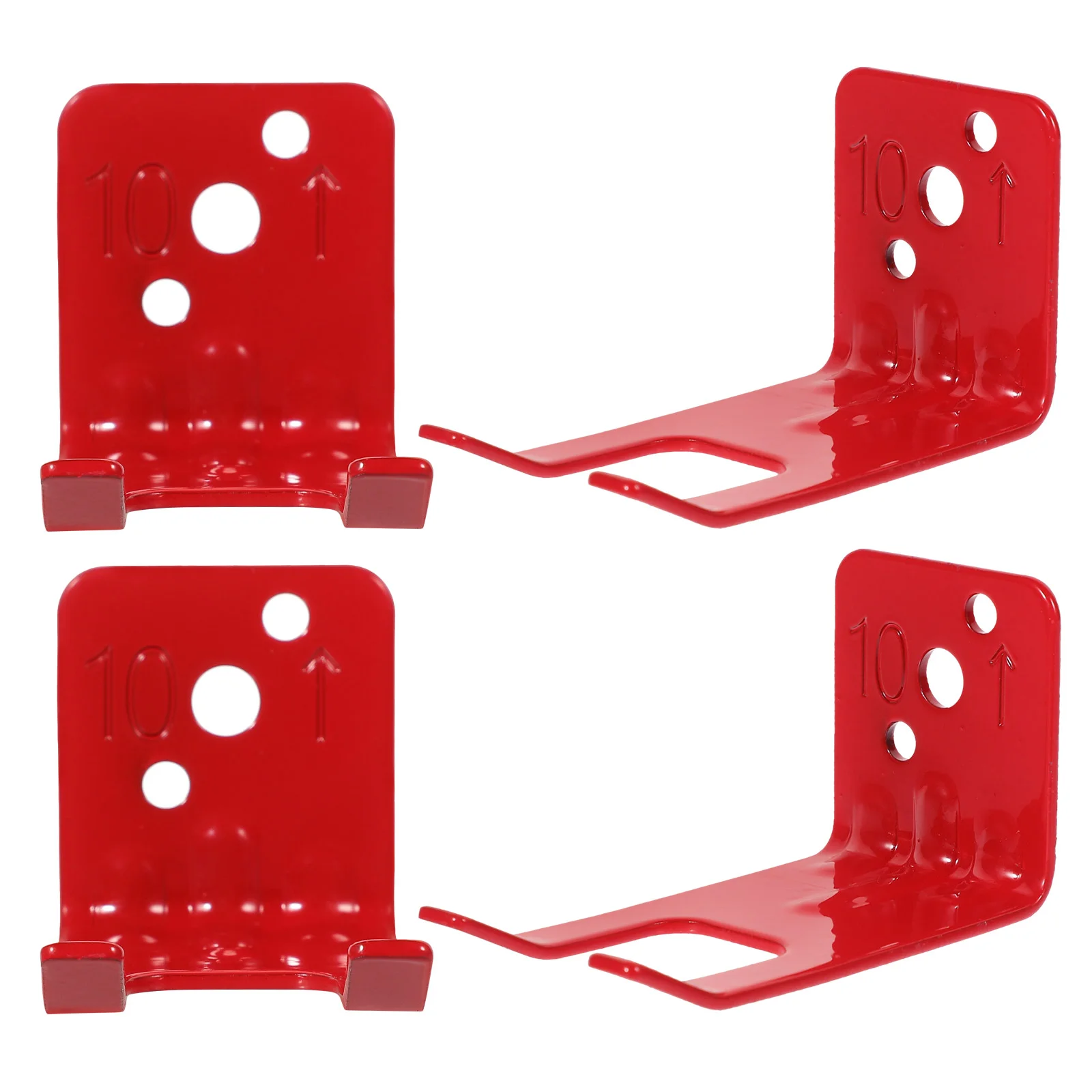 4 Pcs Fire Extinguisher Bracket Hook Heavy Duty Wall Mount Hanging Iron Holder for Home