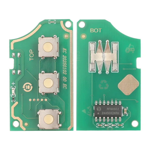 Jingyuqin 1K0 959 753 N สําหรับ VW Golf Jetta Golf Passat ด้วงรถ Flip Remote Key Circuit Board 6QE 959 753 434Mhz fob 3 ปุ่ม 2