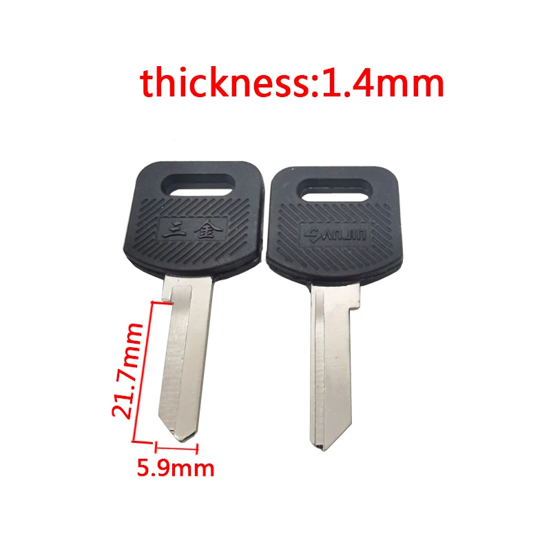 50pcs JS A110 for No.9 boss table key blank drawer lock key blank iron cabinet Iron suitcase material