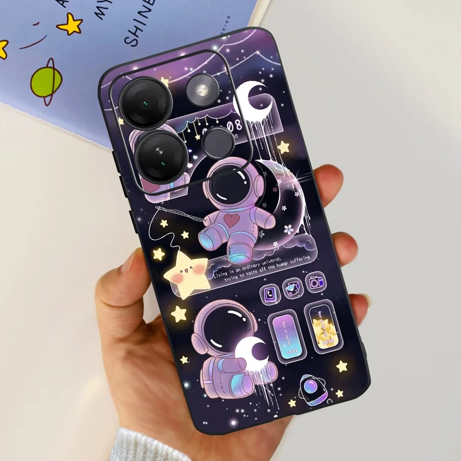 Luxury Marble Soft Silicone Back Cover Phone Case for Infinix Smart 7 Series