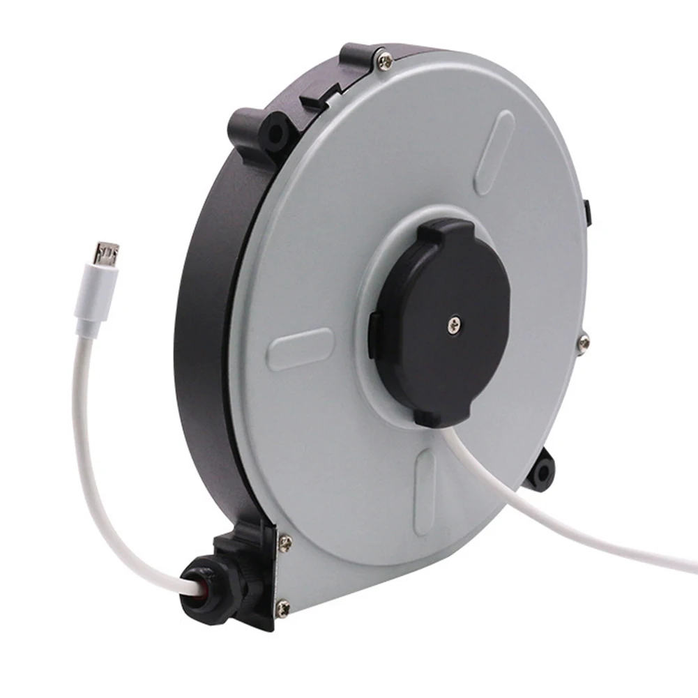 1.8M Power Reel Cable 220V/50Hz Extended Automatic Retractable Power Reel Cable Power Cord Retract Electrical Equipment Supplies