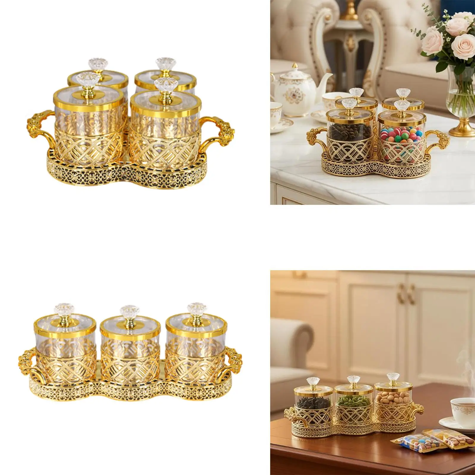 Airtight Storage Jar with Lid Reusable PET Food Container Decorative Canister for Kitchen Counter Cereal Airtight Storage Jar with Lid Reusable PET Food Container Decorative Canister for Kitchen Counter Cereal