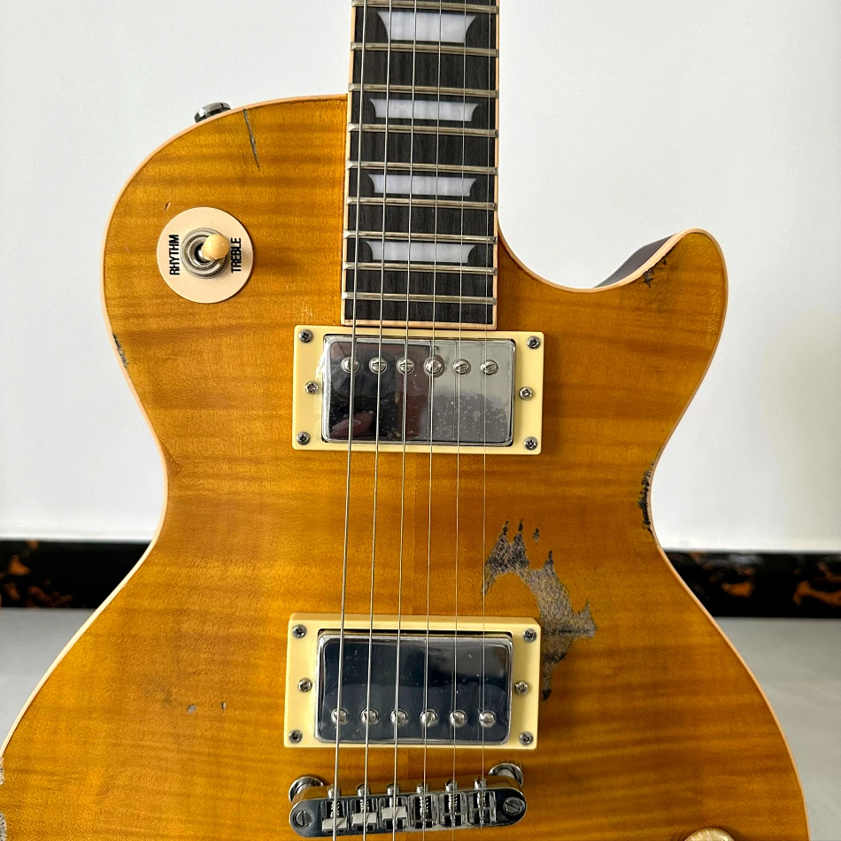LP Electric Guitar Relic Chrome Hardware