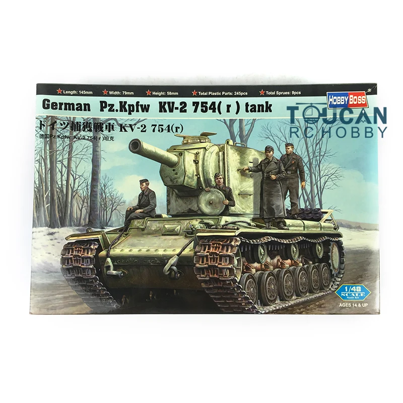 

Hobby Boss 84819 1/48 Armored Car German Pz.kpfw KV-2 754R Tank Plastic Static Model Kit TH06130-SMT2