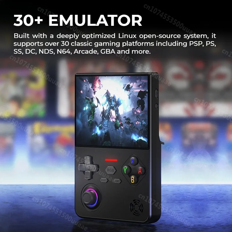 GUSGU H7 Retro Handheld Game Console Linux System 4.5-inch IPS Screen Video Player 64GB Portable Handheld Game Consoles - 3