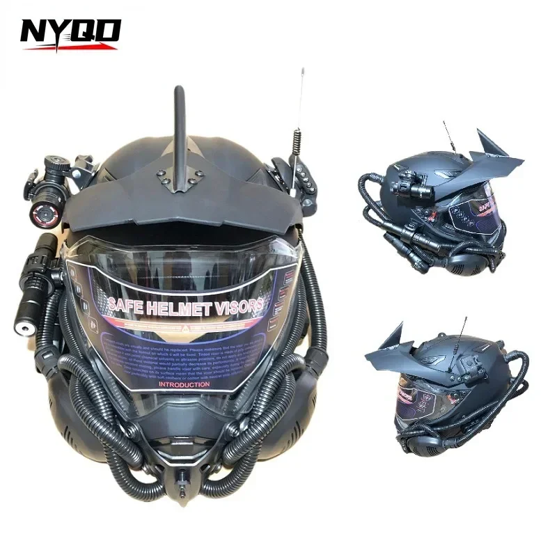 Off-road Helmet Alien Rally Motorcycle Full Face Helmet Cool Male