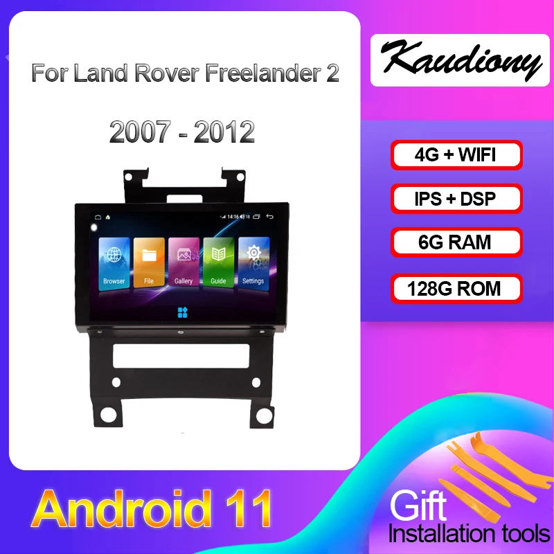 Kaudiony Android 11 для Land Rover Freelander 2 авто радио GPS навигация автомобильный DVD
