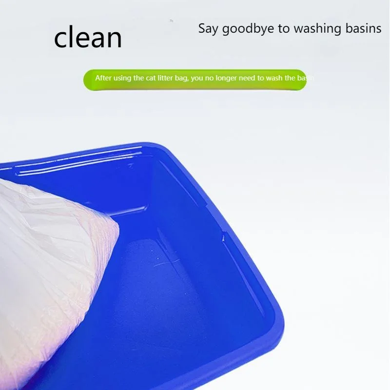 Drawstring Litter Box Liners - Leak-Proof Automatic Closure Bags for Cat Toilet,Quick-Change Thick Waste Disposal(10-Pack)