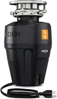 Black EX Series Host Series 3/4 Horsepower Improved Installation Garbage Disposal, 1