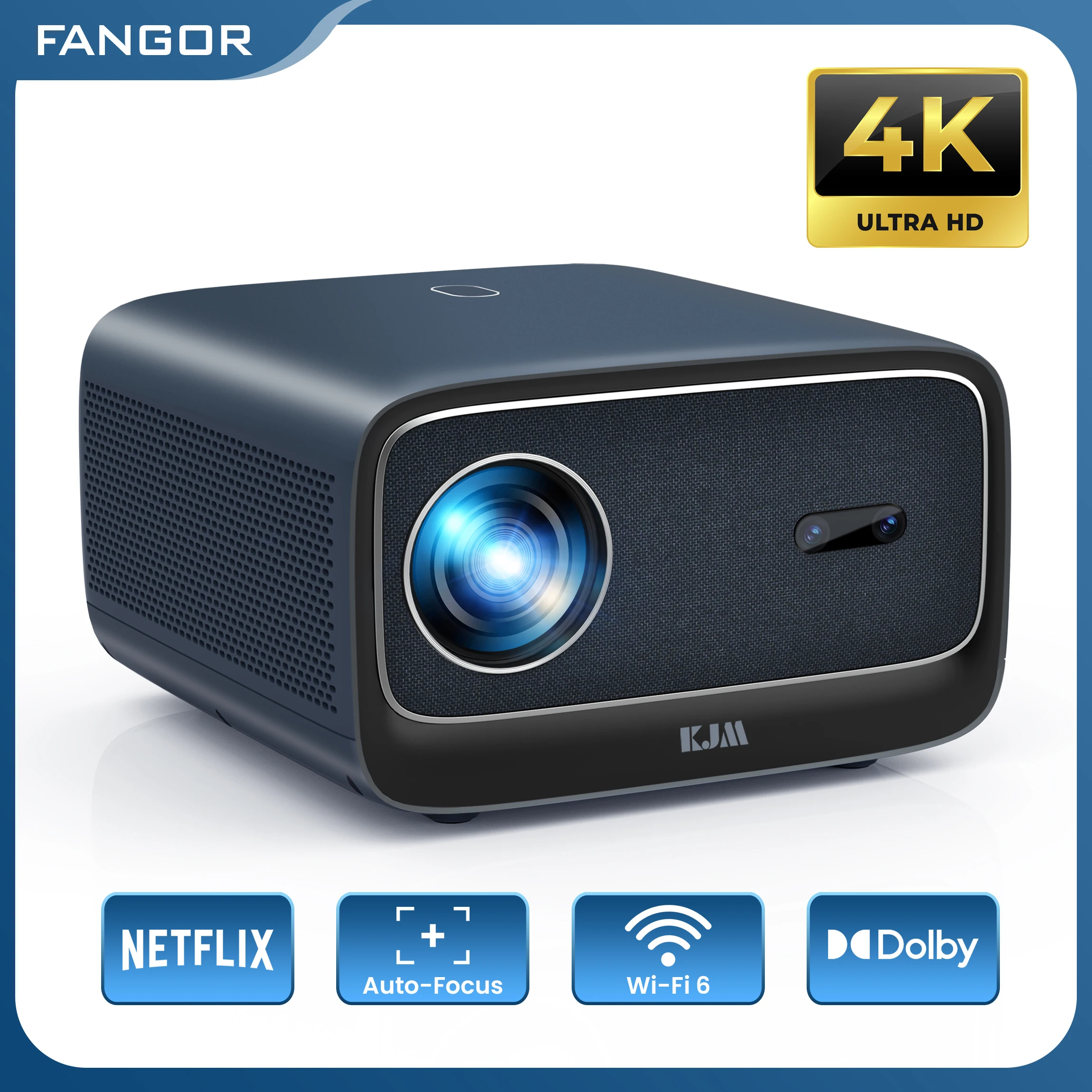 4K 5G WiFi Smart Android TV Projector Full HD 1080P Home Cinema Video Beamer Dolby Audio Auto Focus