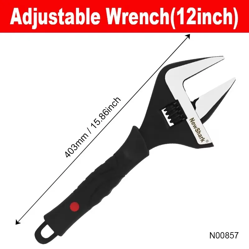 مفكات قابلة للتعديل بمقاسات 6/8/10/12 بوصة، ذات فت...