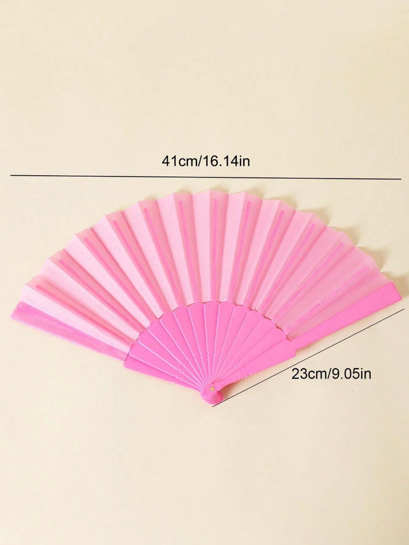 1PC Multi-color fashion simple solid color folding fan, perfect gift for friends, family and classmates 5