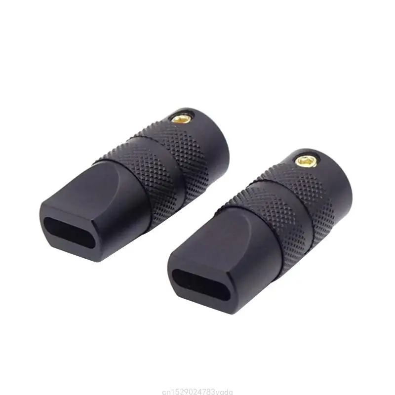 USB C 유형 C 케이스 데이터 케이블 충전기 와이어 플러그 금속 쉘 DIY 액세서리 용 2x0.6cm 블랙 화이트 하우징 H7EC