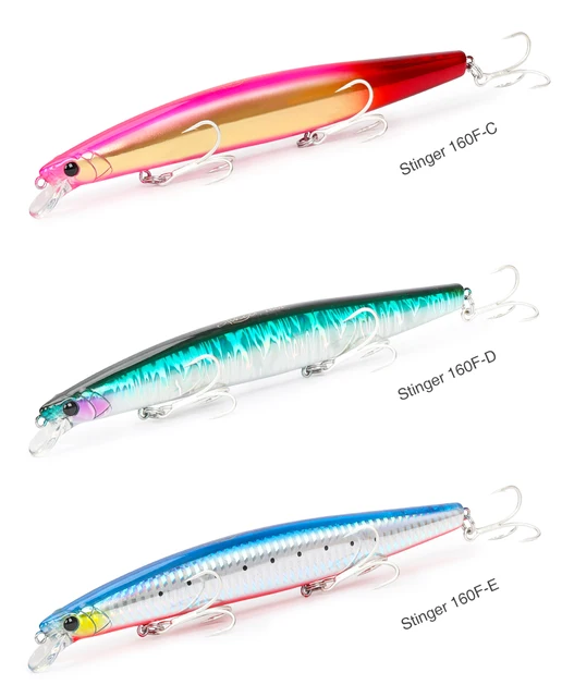 TSURINOYA 160F Ultra-long Casting Floating Minnow Fishing Lure