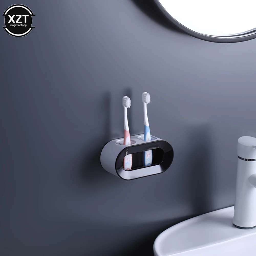 Portaspazzolino Elettrico In Alluminio A Parete: Organizer Bagno Senza Fori | Mensola Adesiva Con Drenaggio - 3
