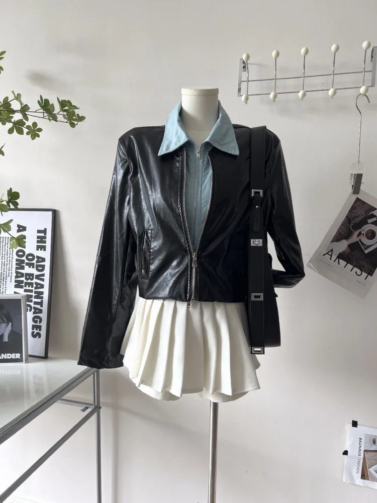 vintage-american-street-leather-coat-ladies-y2k-style-simple-casual-zipper-splicing-fake-two-chic-design-fashion-leather-coats