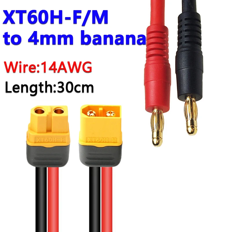12 Gauge Silicone XT60 Pigtail Wire, SIM&NAT 5.9 inch XT60 Male Female Plugs Charging Cable for RC Battery, 1 Pair – Al Annabi