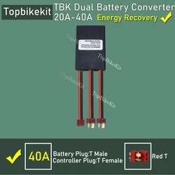 Dual Battery Discharge Converter Switcher with Energy Recovery (Max 40A T Plug)