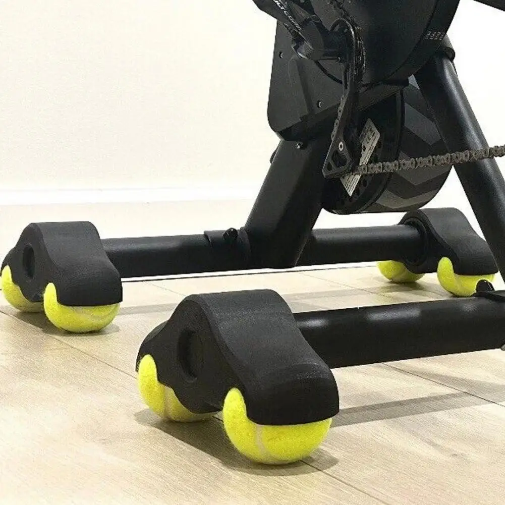 Description Picture 6 of itemCycling Training Foot Pads Shock Absorbing Tennis Ball Foot Pads for Wahoo Kickr Core Indoor Cycling Bike Anti-slip for Home