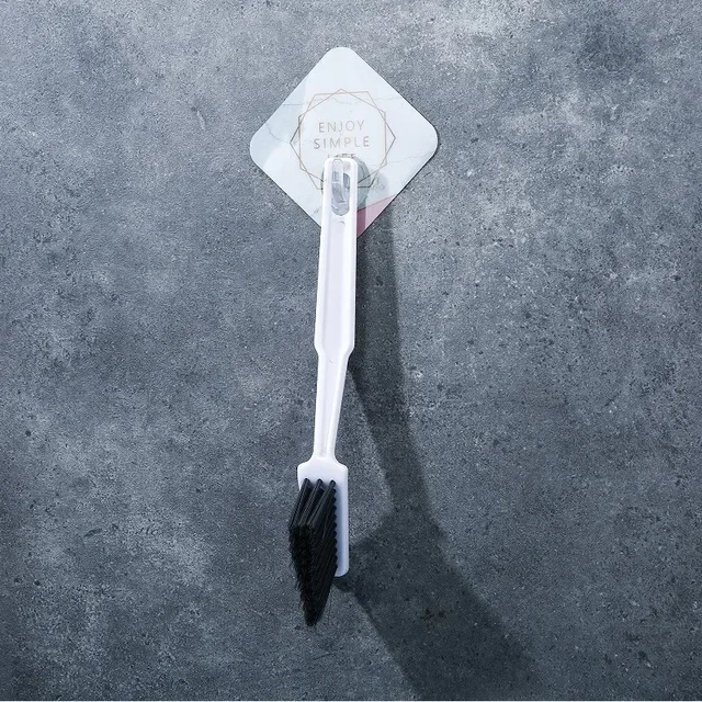 변기 바닥과 타일 모서리 홈의 숨은 먼지와 악취를 제거하는 HARKO 변기 바닥 틈새 브러시