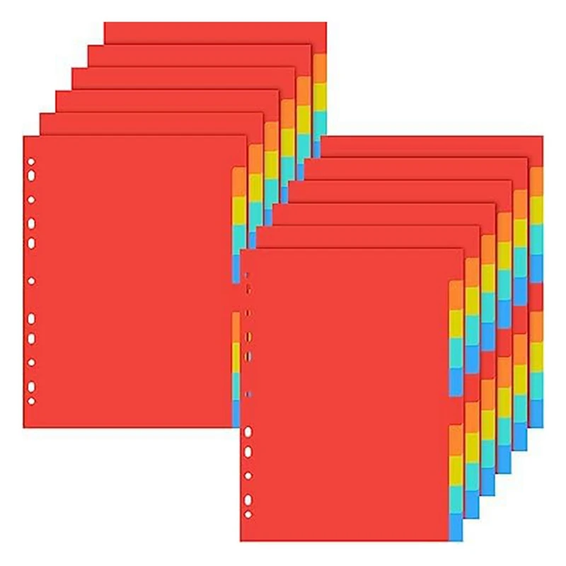 

3 Ring Binder Dividers With Tabs Letter Size Notebook Dividers For School Subject Files