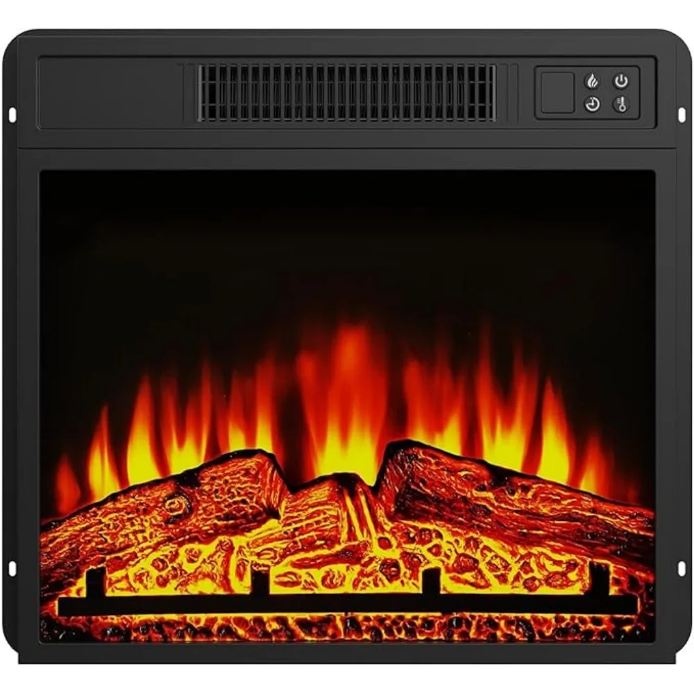 36-Inch Living Room or Bedroom Electric Fireplace, Plug-in Heater, Realistic Wood and Flame Effects, Remote Control, Timer 6