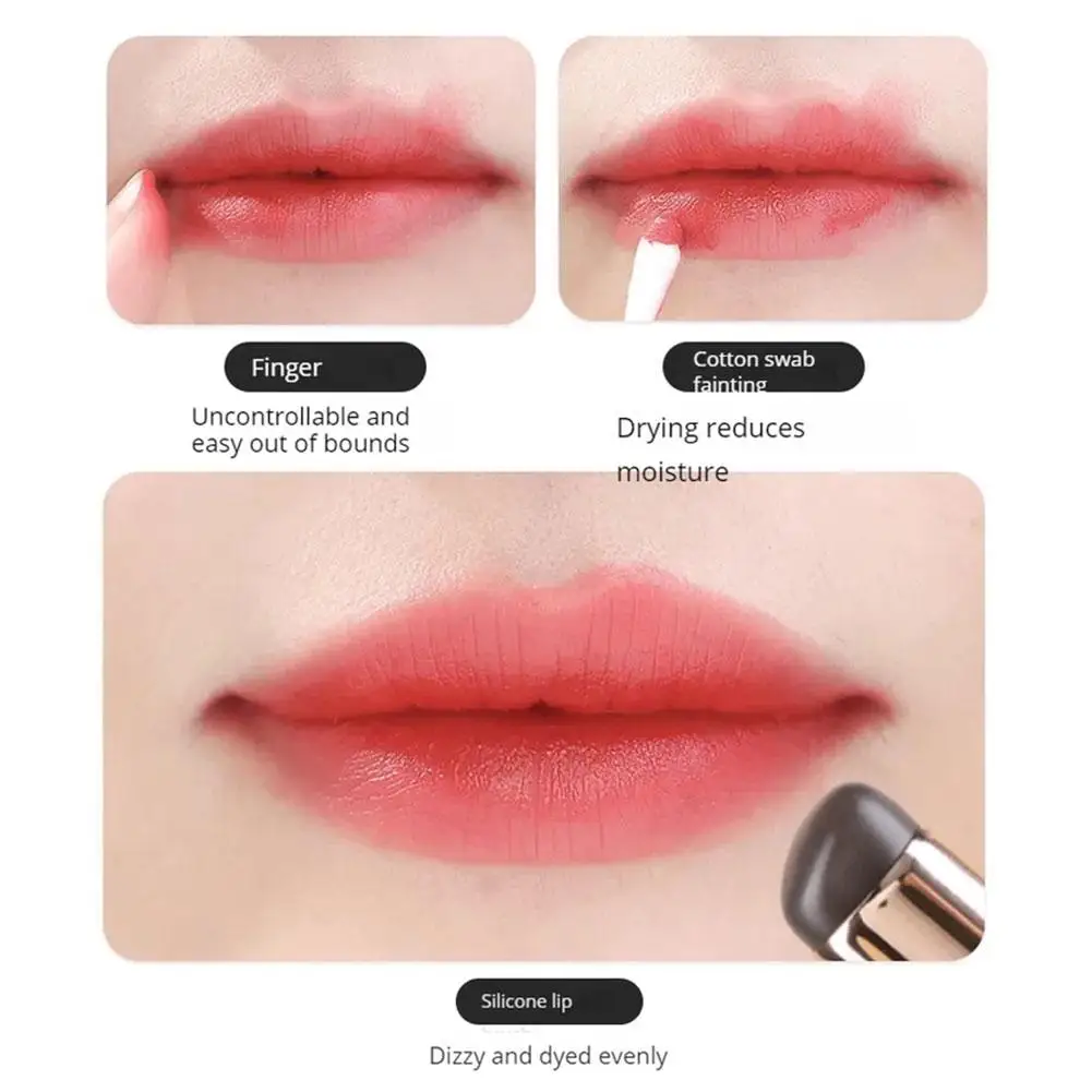Makeup Brush Set Makeup Brush Silicone Angled Concealer Brush Round Head Lip Lipstick