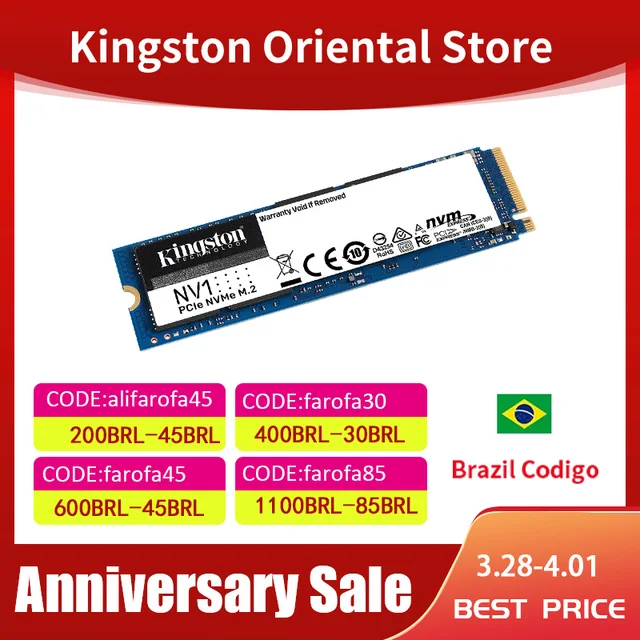 Kingston A400 M2 KC2500 NVME NV1 SSD Internal Solid State Drive M.2 2280 120GB 240GB 480G 250G 1TB 2TB 500G 1T 2T 4T  For laptop 1