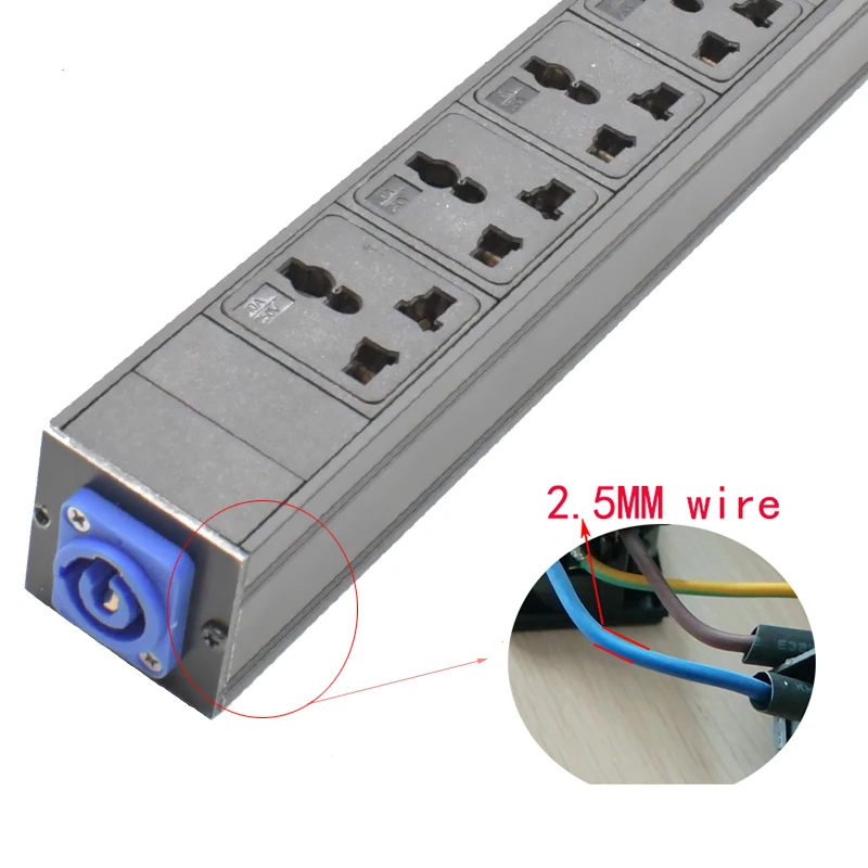 Фото Универсальные удлинители питания PDU 19AC 10A, блок питания Schuko Powerlink, усилитель мощности, аудио 3P Авиационная вилка, вилка для США, Австралии, Великобритании, Израиля №3