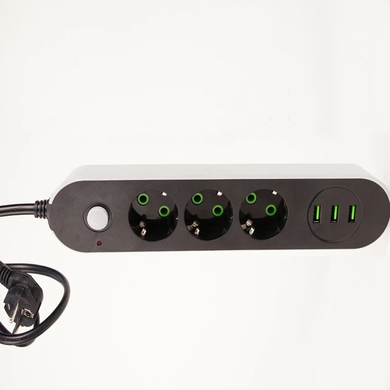 Plug Power Strip Extension Cord Extension Cable Universal Socket 2