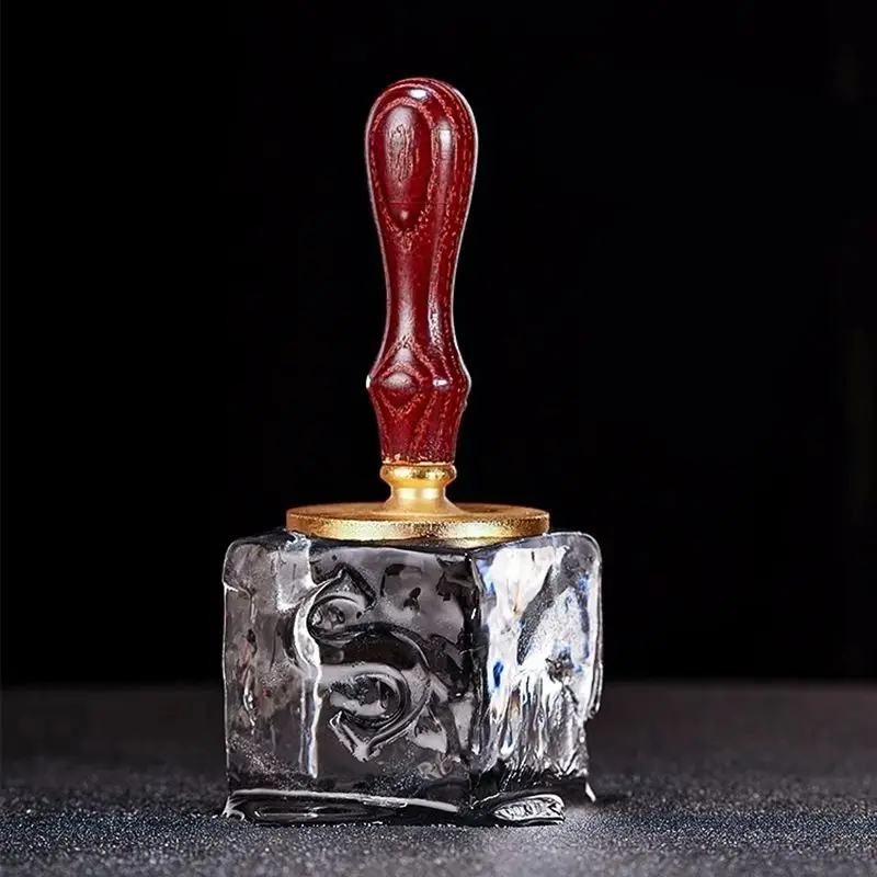 Bartender Ice Prints Plate,Ice Scalder,Whiskey Making Tools,Ice Cube Seal, Rapid Formers,Copper Signet,Bar Accessories