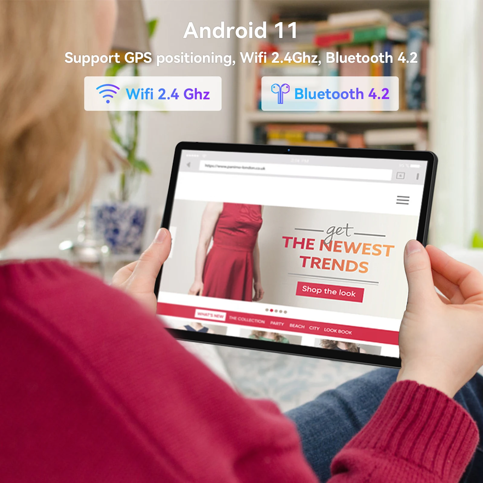 아드림어 레오패드10 태블릿 안드로이드 11 10.1인치 8코어 4GB 램 64GB 롬 1280x800 IPS 6000mAh 듀얼 카메라 타입-C 메탈 바디