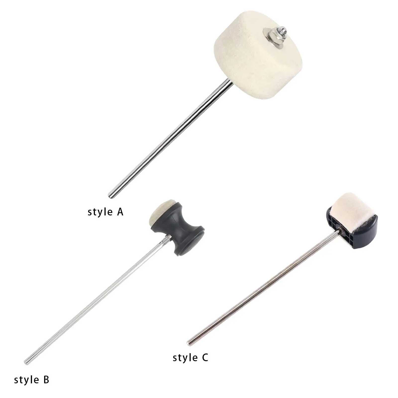 Bass Drum Pedal Beater Metal Shaft Durable Anti Slip Drum Replacement Parts Band Accessory drum percussion accessories,drum accessories