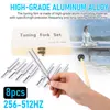 8Pcs Tuning Fork Set 256-512HZ Steel Tuning Fork Set For Healing Chakra Sound Therapy Keep Body Mind Spirit Harmony Medical Tool 5