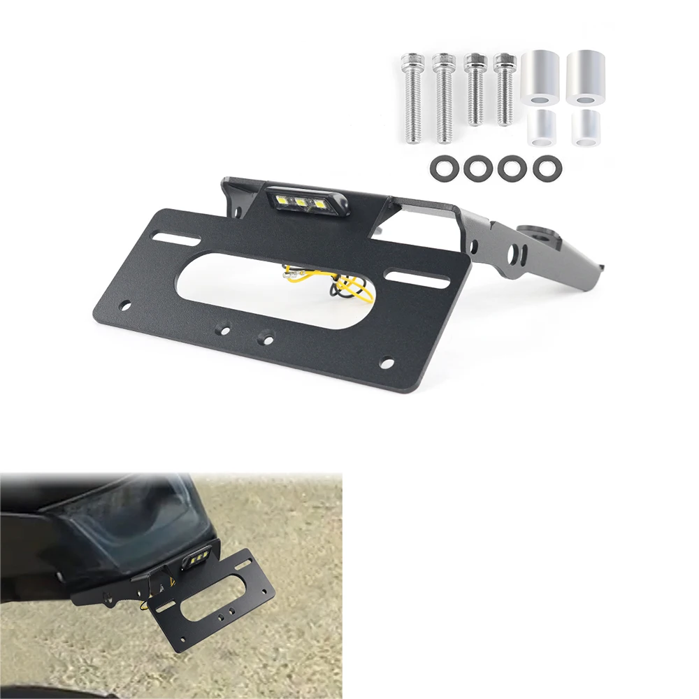 License Plate Holder Motorcycle License Plate Holder For Husqvarna VitPilen 401 SvartPilen 401 250 200 125 Rear License Plate Holder Bracket with Light Tail Tidy Fender Eliminator