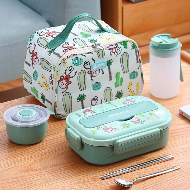 Stainless Steel Thermal Lunch Box Cute Kawaii Bento Lunchbox for Kids  Microwave Tableware Portable Leak Proof Food Containers - AliExpress