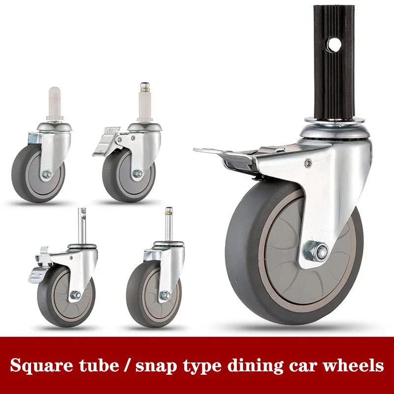 

1 Pcs/lot 3-inch Hotel Restaurant Receiving Dining Car Casters & Trolley Receiving Bowl Car Cleaning Car Accessories Casters