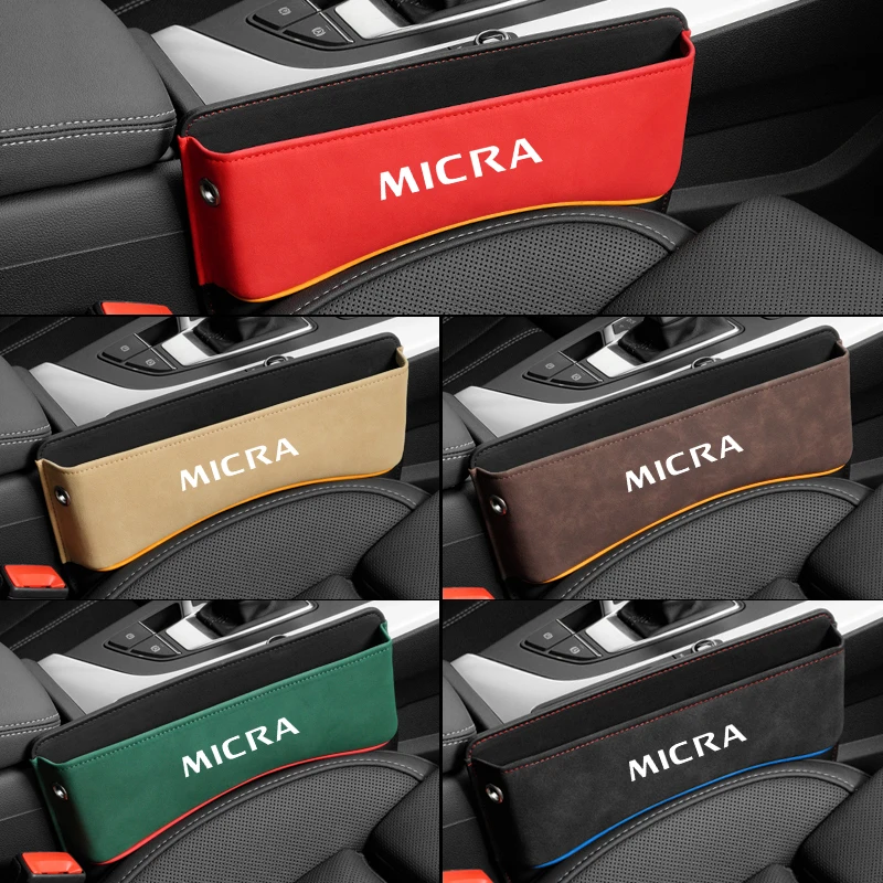 

Автомобильные аксессуары для Nissan Micra, боковое хранилище для сидений автомобиля, карман, замшевый зазор, наполнитель, коробка-Органайзер