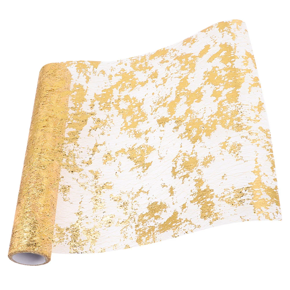 

Decor Elegant Table Runner Dining Gold Runners for Tables 100% Polyester Decorations Party