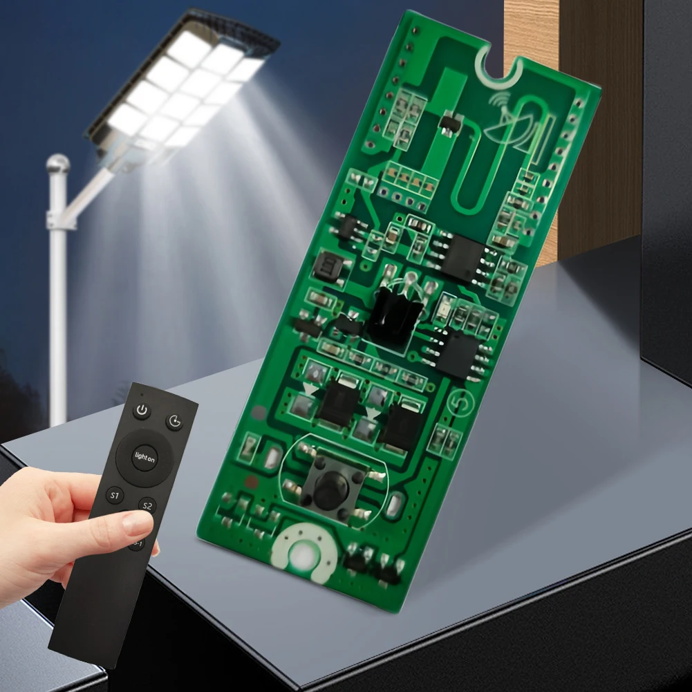 3.2V 3.7V Solar Street Light Driver Board with Remote Control Light & Radar Human Body Induction Control Board