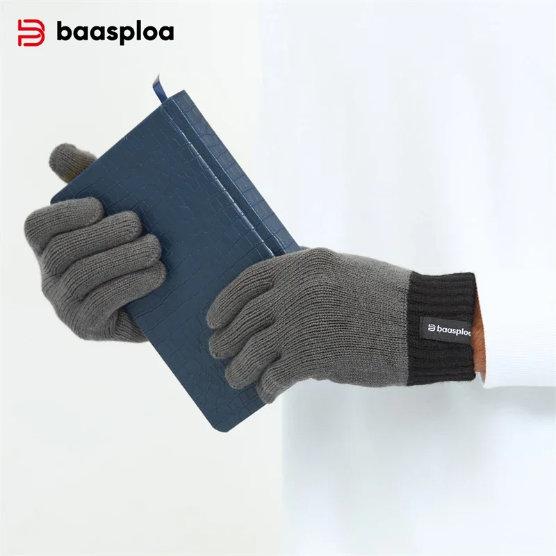 Knitted Gloves New Fashion Walking Sport Outdoor Keep Warm Gloves For Women Men Comfort Casual Baasploa