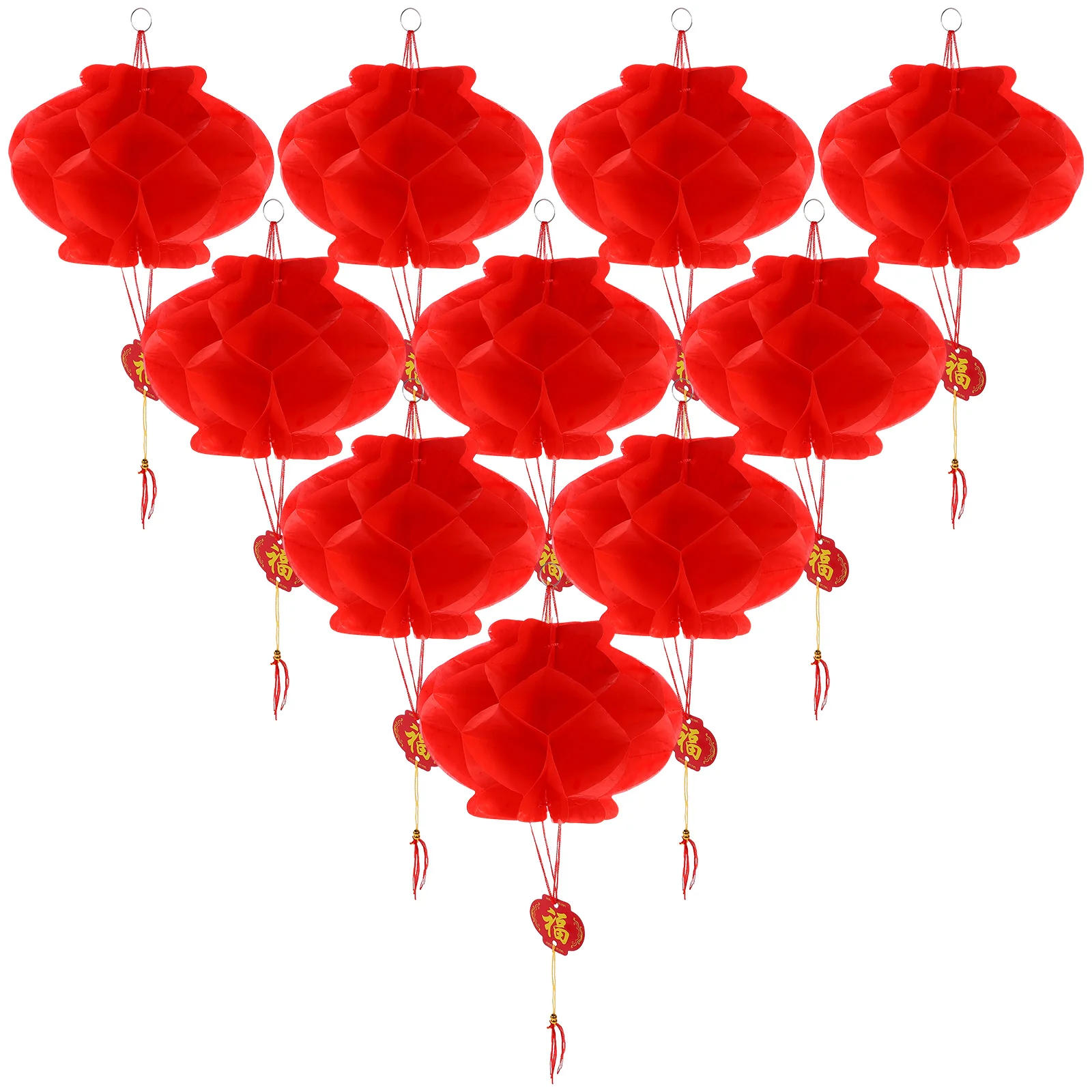 

10pcs Chinese New Year Decoration Chinese Traditional Lantern for Home Decor