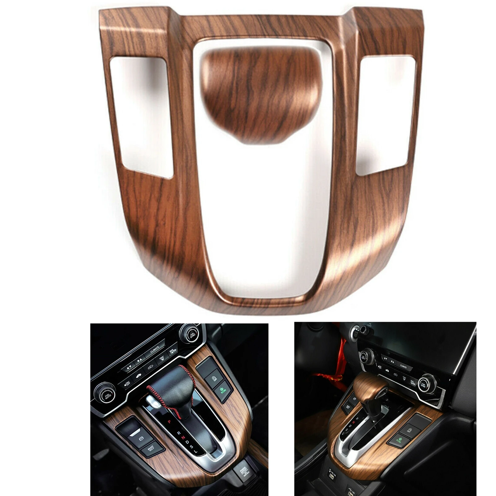 

Автомобильная коробка переключения передач, панель, обшивка для Honda CR-V CRV 2017-2022, персиковый деревянный вид, центр переключения передач, защитная пластина, рамка, наклейка, полоса