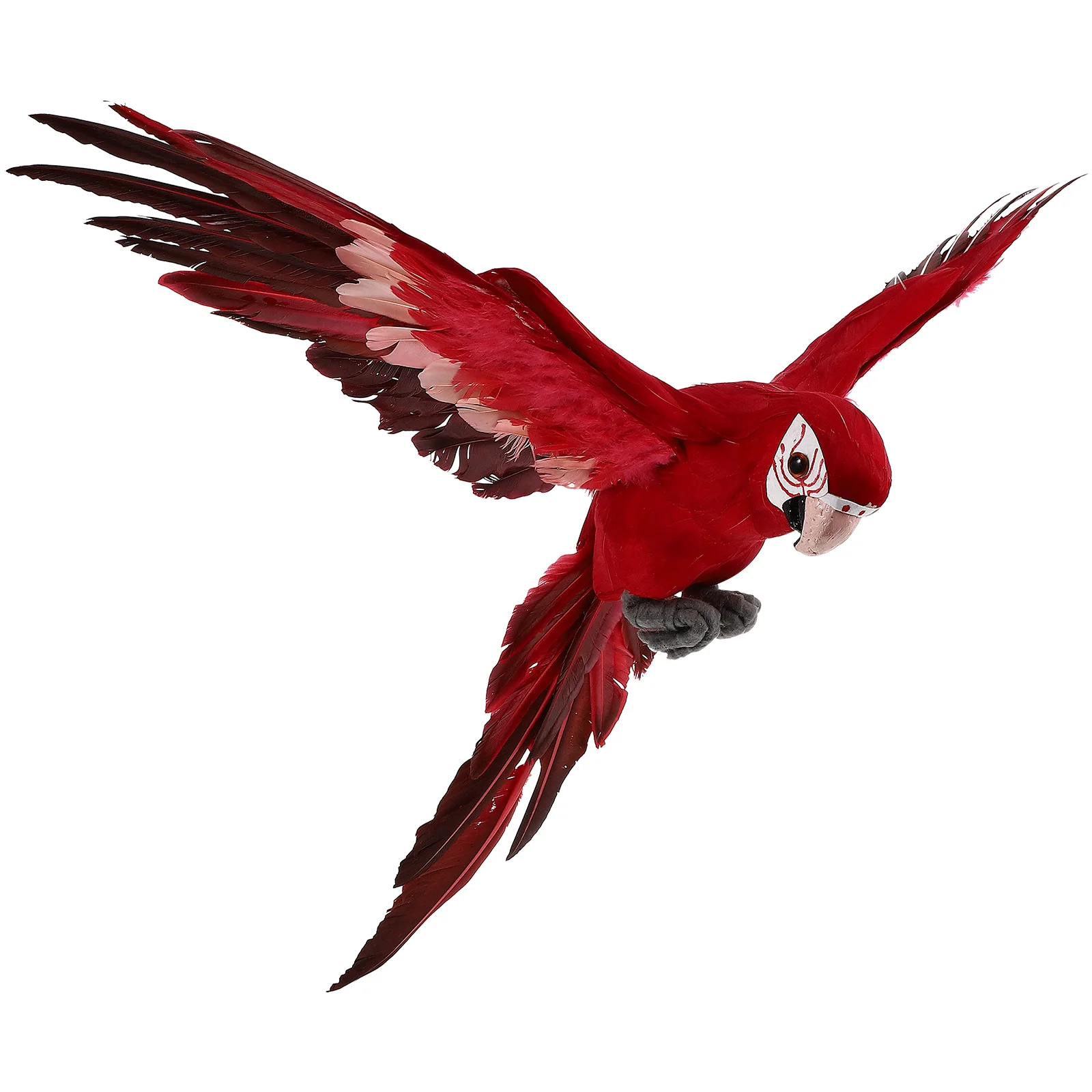 

Ornament Artificial Bird Garden Adornment Parrot Decoration Decorations Creative Statue Home Scene Layout Prop Red
