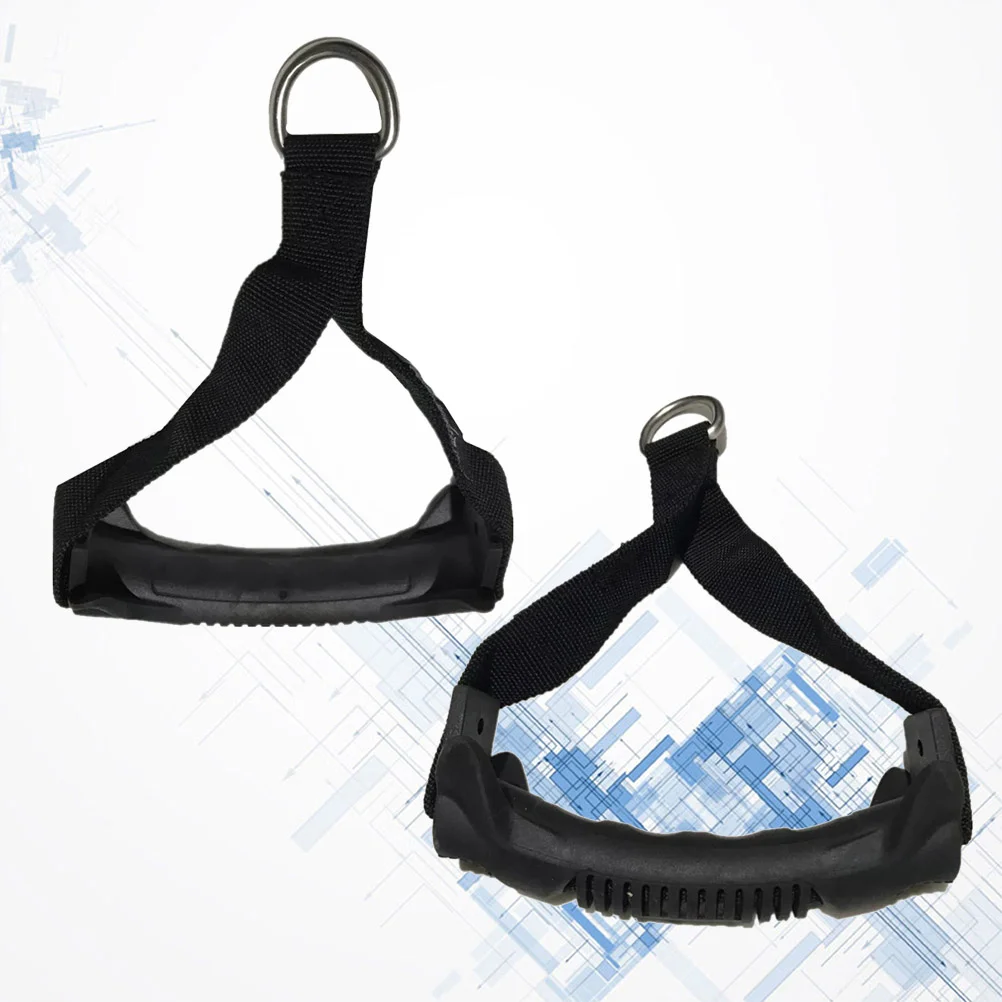 

2pcs Cable Handles Wide Design Resistant Heavy Duty Hand Grips with ABS Cores, Durable Carabiners, Super hard Nylon Webbing,