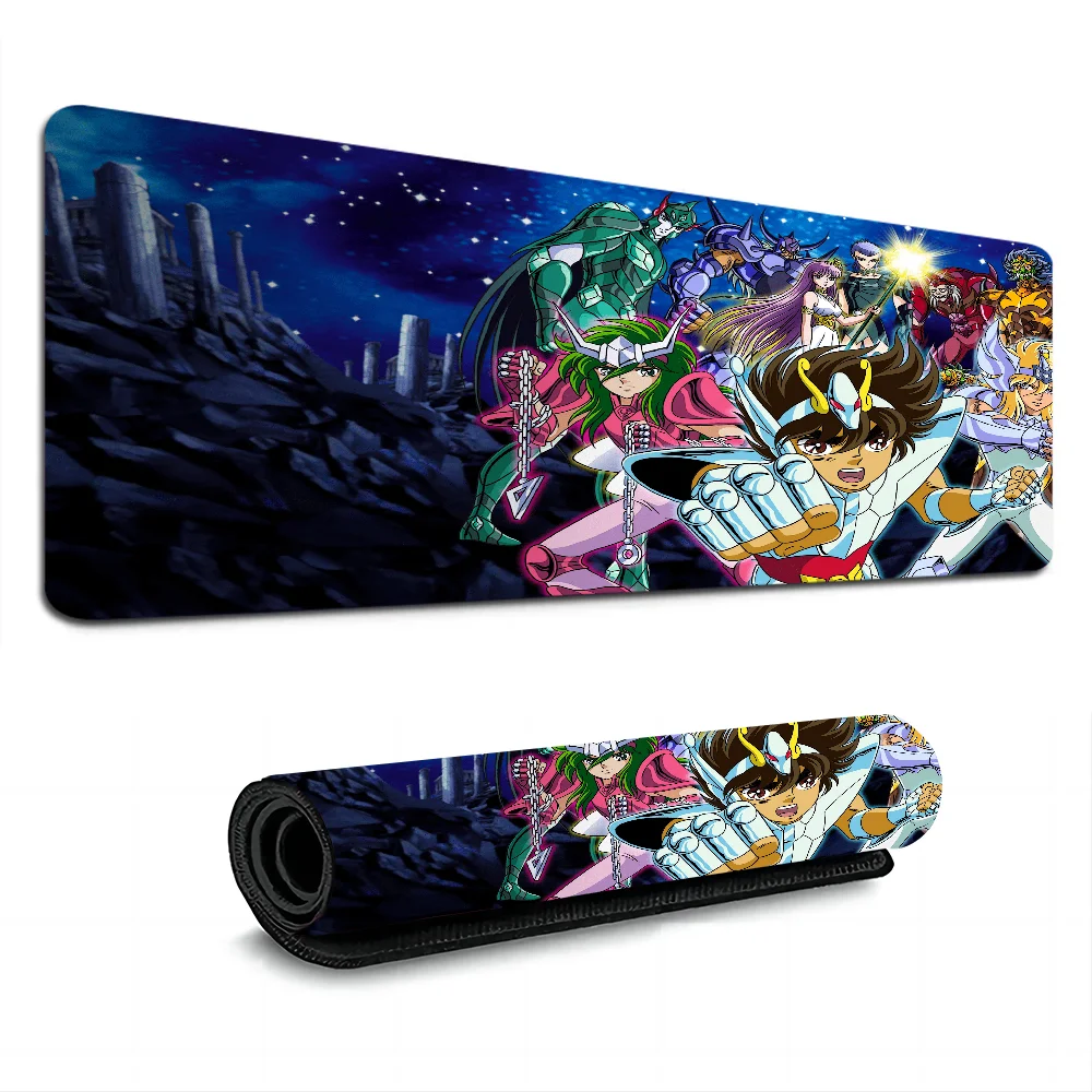 Animation Knights Of The Zodiac Rubber XXL PC Gaming Mouse Pad Gamer Desk Mats Keyboard Pad Mause Pad Muismat Desktop Mat 2