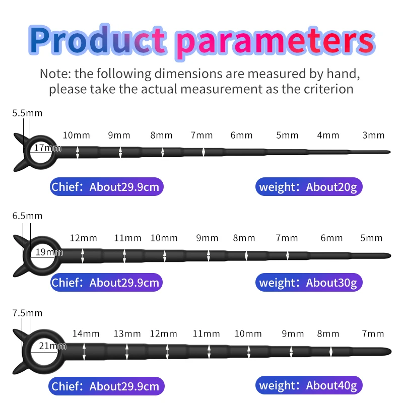 Factory Silicone Horse Eye Stick Penis Plug Urethra Bead Urethral Sounding Catheter Dilator Penis Stimulate Male Sex Toys