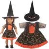 Halloween Doll Clothes Festival Pumpkin, Skeleton Costumes For 18 Inch American&43cm Baby New Born,OG,Life Girl Doll Accessories 4